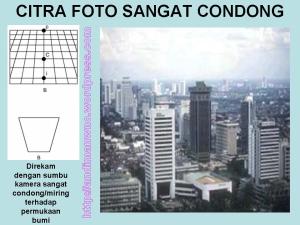Citra Foto Sangat Condong